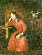 Francisco de Zurbaran the girl virgin asleep oil painting